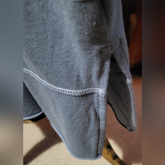 Urban Muu Muu Oprah's Favorite Sleep Dress Nightgown Blue Supima Cotton One Size - Picture 3 of 7